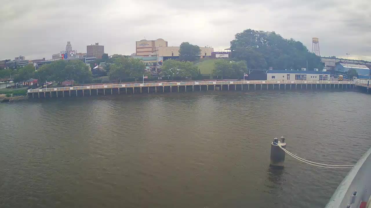 Battleship New Jersey View of BBT Pavilion — Camden, NJ live camera thumbnail