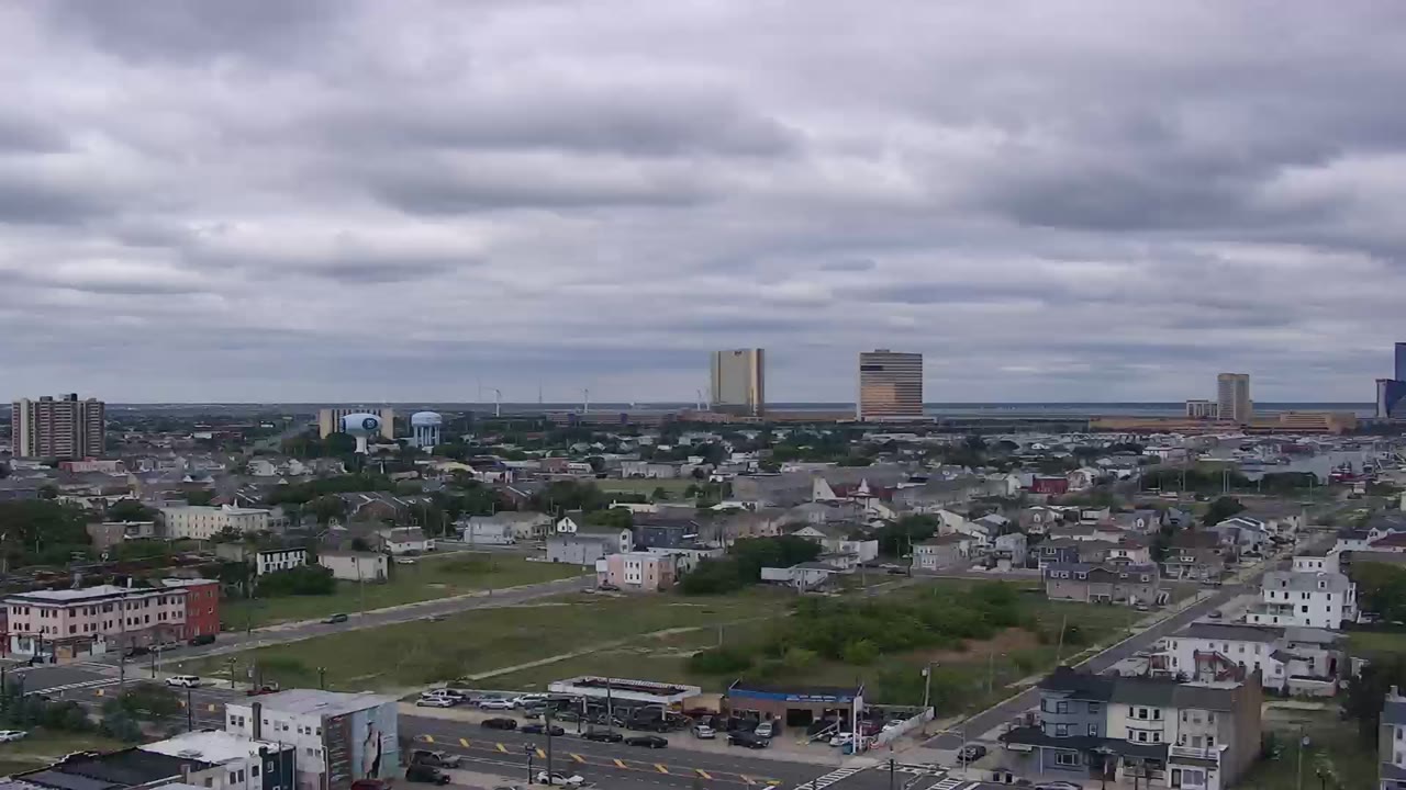 Absecon Lighthouse – South Towards Atlantic City Uptown — Atlantic City, NJ live camera thumbnail